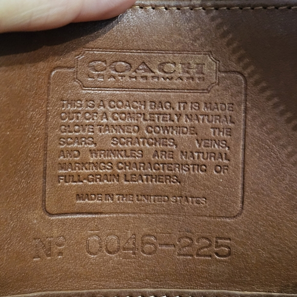 Vintage COACH Brown Half Moon Purse Pocket book USA Kimball - Picture 11 of 13